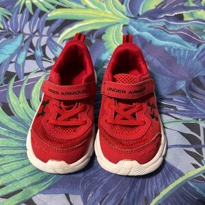 Under Armour Kids Bright Red Sneakers